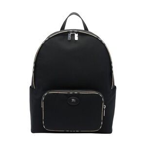 Burberry Men Backpack With Check Trim